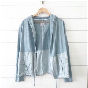 Anthropologie Postmark Pastel Blue Open Front Jacket